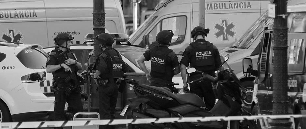 policía mossos terroristas ambulancia