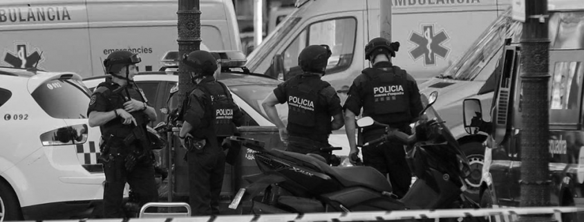 policía mossos terroristas ambulancia