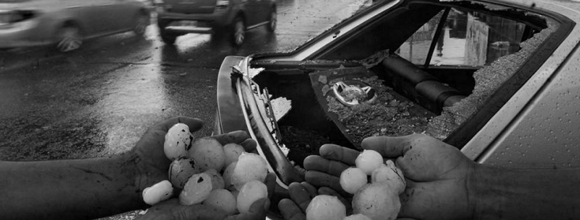 daños lluvia piedra cristal roto coche granizo relcamar seguro